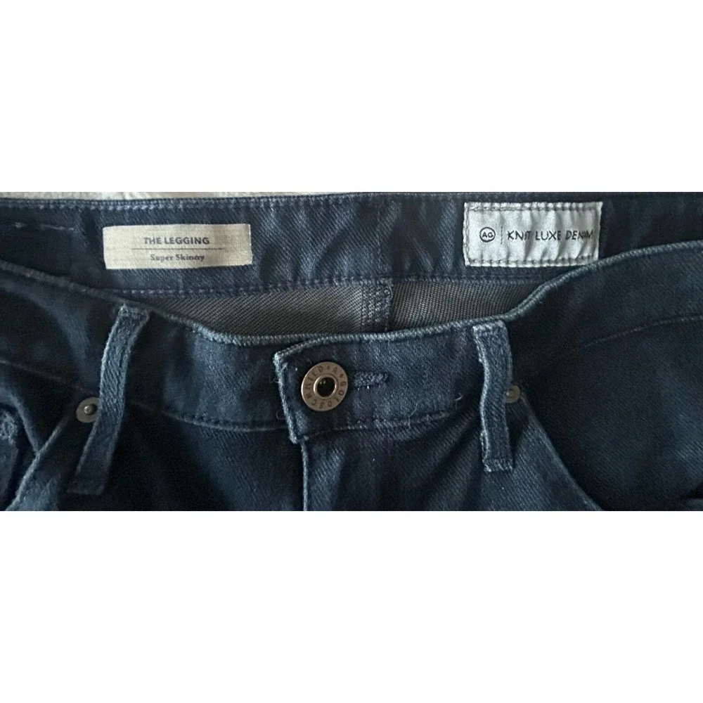 AG Adriano Goldschmied Jeans Womens 27 Blue The legging Ankle Super Skinny Sz 4 - Picture 5 of 10